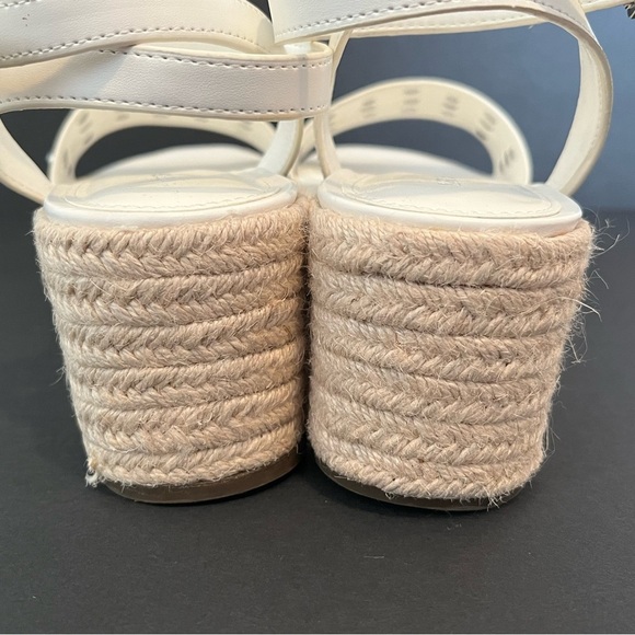 Marc Fisher Women's Joyce Ankle Strap Studded Espadrille Platform Sandals - Picture 8 of 13